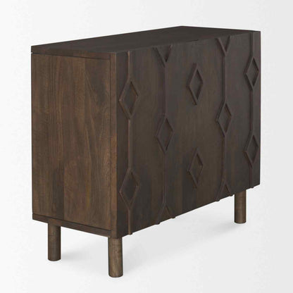 Heera Two Doors Wooden Accent Cabinet