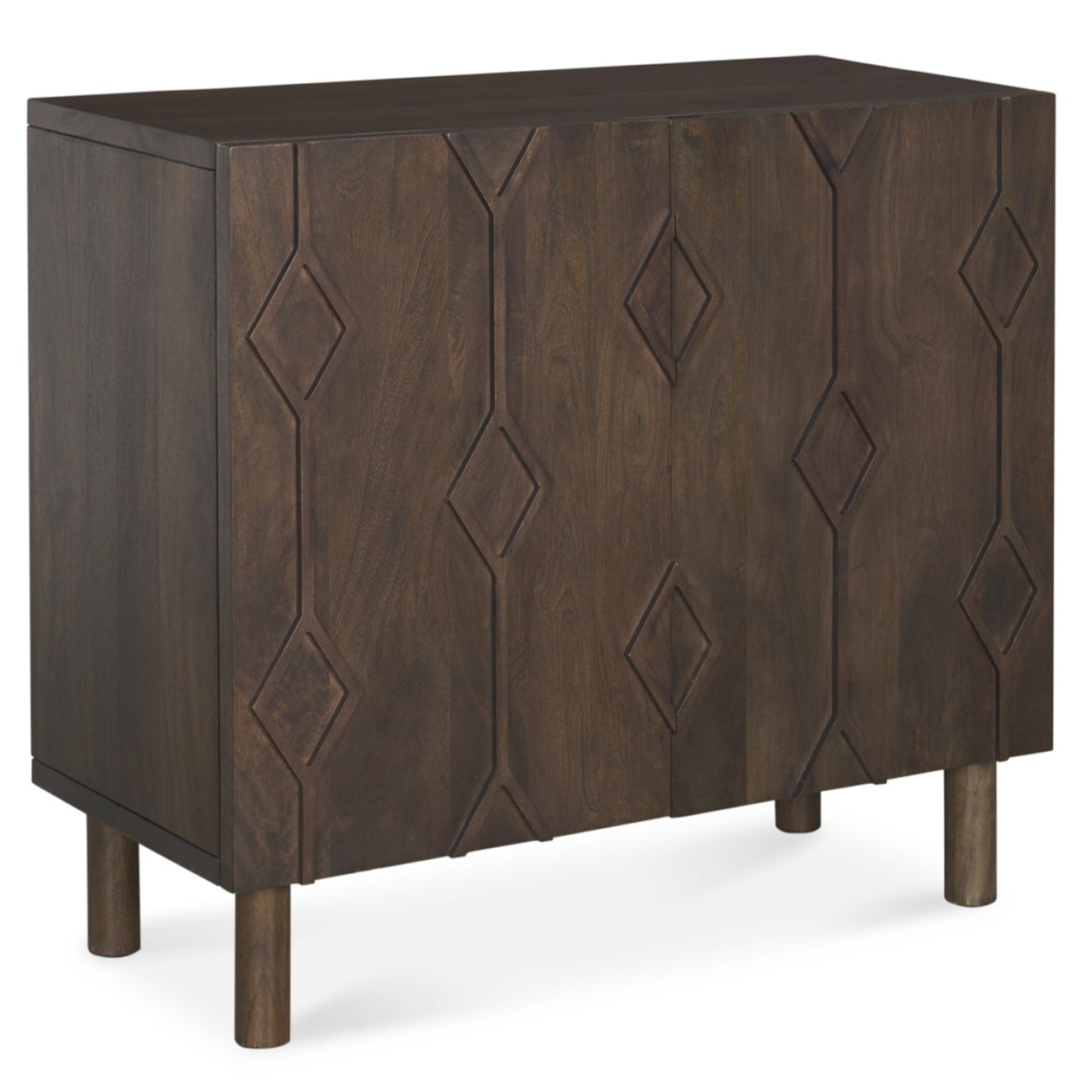 Heera Two Doors Wooden Accent Cabinet