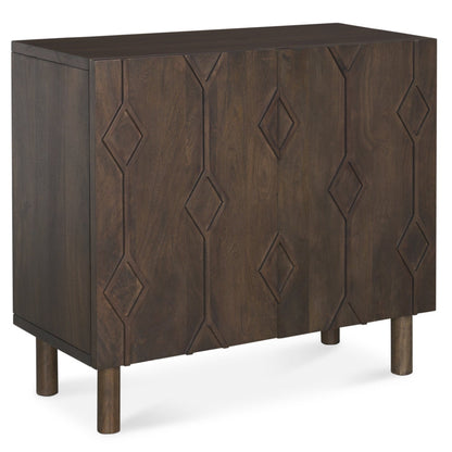 Heera Two Doors Wooden Accent Cabinet