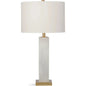 Hege Metal and Crystal White Table Lamp - LOOMLAN - Bassett Mirror - Table Lamps