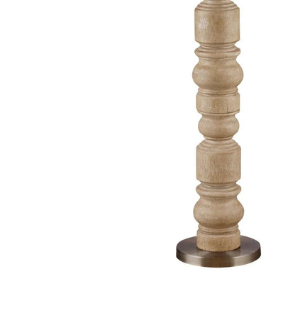 Helford Brown Polyresin Floor Lamp-Floor Lamps-Bassett Mirror-LOOMLAN