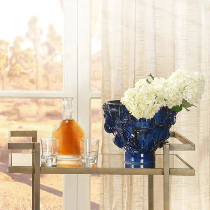 Helios Hand Formed Ceramic Vase - LOOMLAN - Jamie Young - Vases & Jars