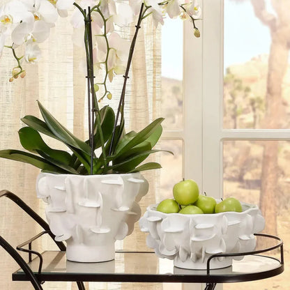 Helios Hand Formed Ceramic Vase - LOOMLAN - Jamie Young - Vases & Jars