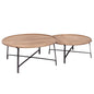 Helios Wooden Nesting Coffee Table (Set of 2)