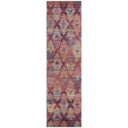 Helissa Orange Washable Indoor - Outdoor Rug - LOOMLAN - LOOMLAN Rugs - Outdoor Rugs