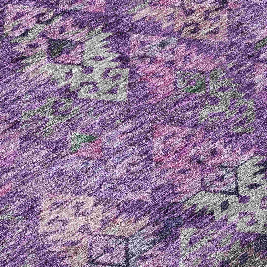 Helissa Purple Washable Indoor - Outdoor Rug - LOOMLAN - LOOMLAN Rugs - Outdoor Rugs