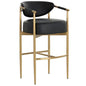 Heloise Leather Handsome Barstool - LOOMLAN - SUNPAN - Bar Stools