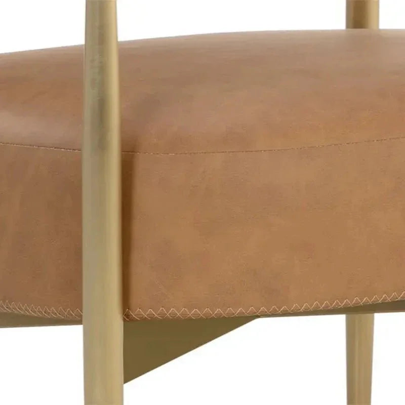 Heloise Leather Lounge Chair-Lounge Chairs-SUNPAN-LOOMLAN