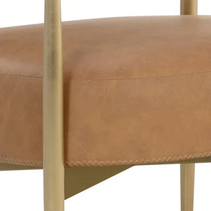 Heloise Leather Lounge Chair-Lounge Chairs-SUNPAN-LOOMLAN