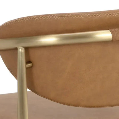 Heloise Leather Lounge Chair-Lounge Chairs-SUNPAN-LOOMLAN