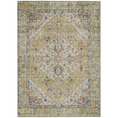 Helsinki Gold Washable Indoor-Outdoor Rug-Outdoor Rugs-LOOMLAN Rugs-2'6" x 3'10"-LOOMLAN