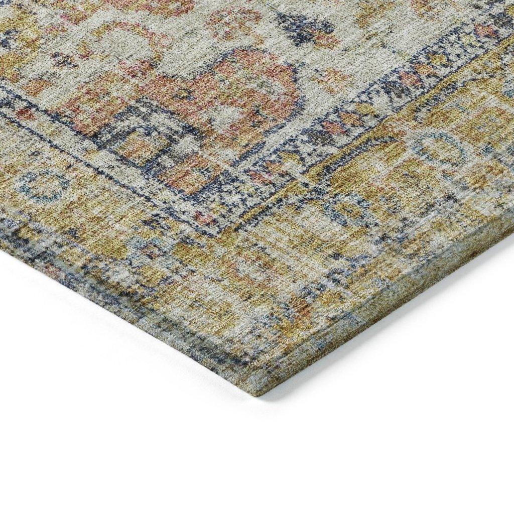 Helsinki Gold Washable Indoor-Outdoor Rug-Outdoor Rugs-LOOMLAN Rugs-LOOMLAN