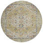 Helsinki Gold Washable Indoor-Outdoor Rug-Outdoor Rugs-LOOMLAN Rugs-8' x 8'-LOOMLAN