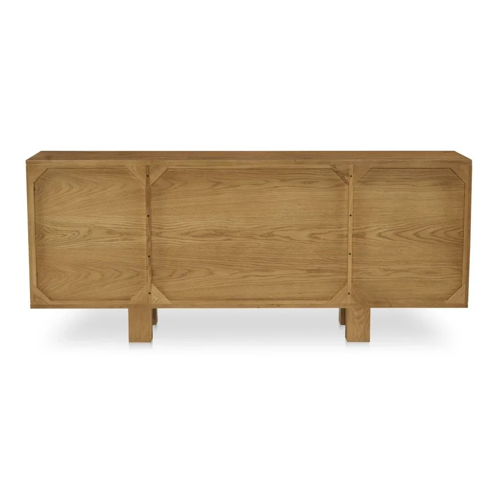 Henley Brown Solid Oak Ample Storage Sideboard - LOOMLAN - Moe's Home - Sideboards