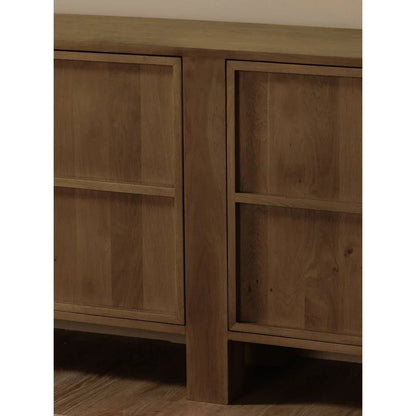 Henley Brown Solid Oak Ample Storage Sideboard - LOOMLAN - Moe's Home - Sideboards