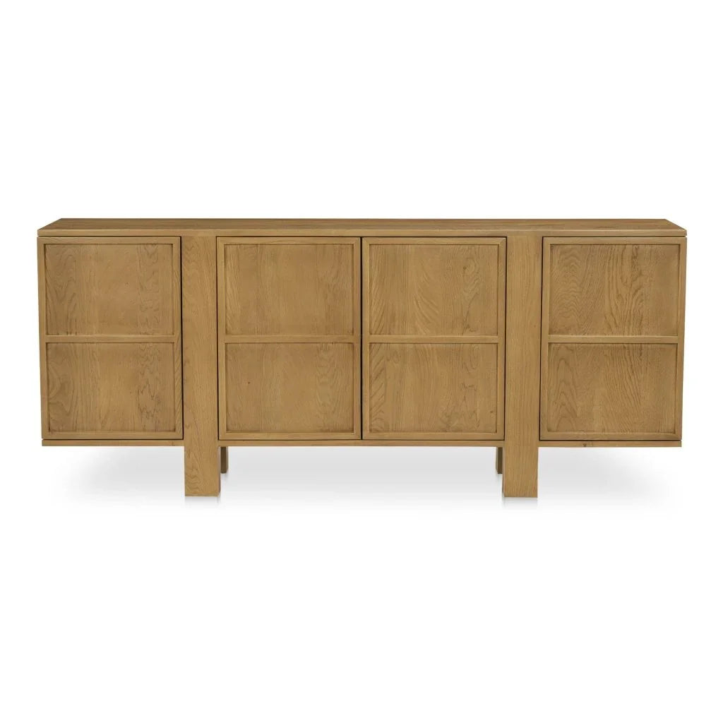 Henley Brown Solid Oak Ample Storage Sideboard - LOOMLAN - Moe's Home - Sideboards
