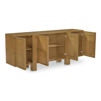 Henley Brown Solid Oak Ample Storage Sideboard - LOOMLAN - Moe's Home - Sideboards