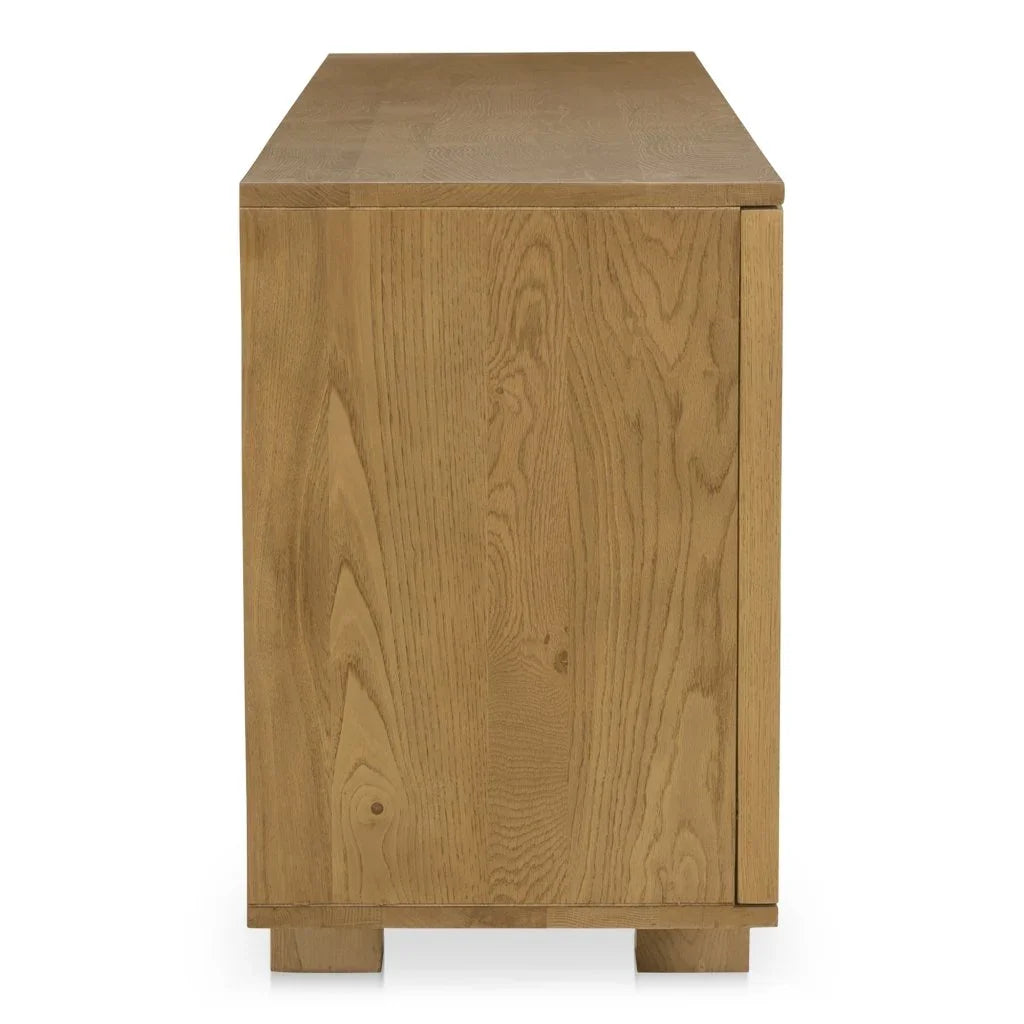 Henley Brown Solid Oak Ample Storage Sideboard - LOOMLAN - Moe's Home - Sideboards