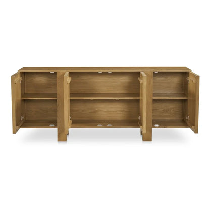 Henley Brown Solid Oak Ample Storage Sideboard - LOOMLAN - Moe's Home - Sideboards