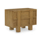 Henley Brown Solid Oak Drawer Nightstand - LOOMLAN - Moe's Home - Nightstands