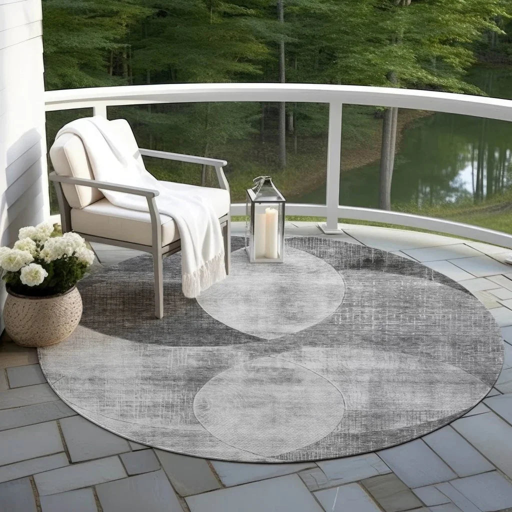 Henry Gray Washable Indoor - Outdoor Rug - LOOMLAN - LOOMLAN Rugs - Outdoor Rugs