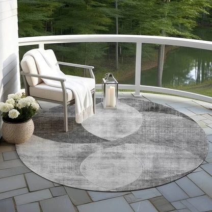 Henry Gray Washable Indoor - Outdoor Rug - LOOMLAN - LOOMLAN Rugs - Outdoor Rugs