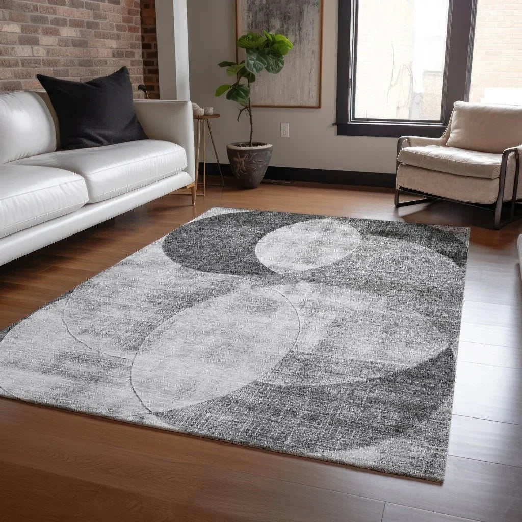 Henry Gray Washable Indoor - Outdoor Rug - LOOMLAN - LOOMLAN Rugs - Outdoor Rugs