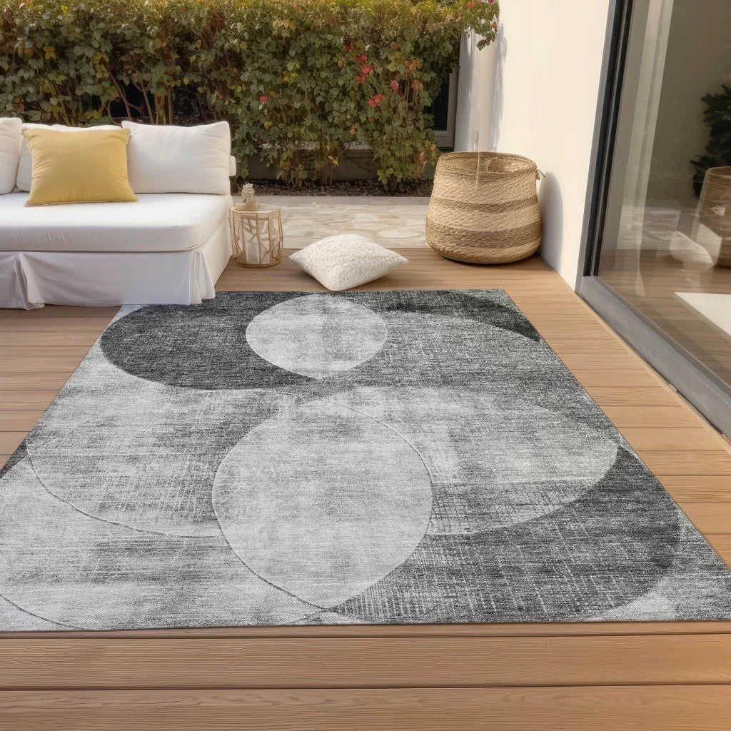 Henry Gray Washable Indoor - Outdoor Rug - LOOMLAN - LOOMLAN Rugs - Outdoor Rugs