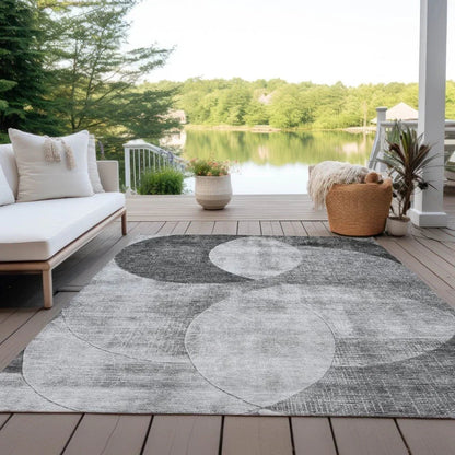 Henry Gray Washable Indoor - Outdoor Rug - LOOMLAN - LOOMLAN Rugs - Outdoor Rugs