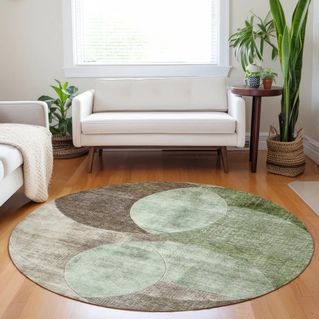 Henry Green Washable Indoor - Outdoor Rug - LOOMLAN - LOOMLAN Rugs - Outdoor Rugs