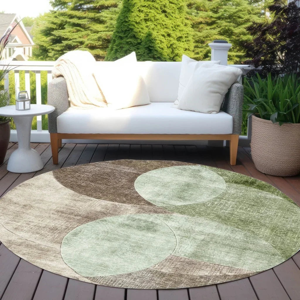 Henry Green Washable Indoor - Outdoor Rug - LOOMLAN - LOOMLAN Rugs - Outdoor Rugs