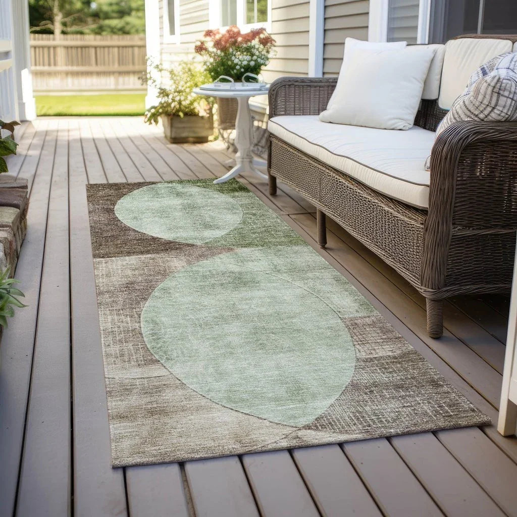 Henry Green Washable Indoor - Outdoor Rug - LOOMLAN - LOOMLAN Rugs - Outdoor Rugs