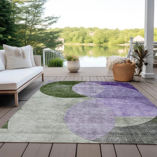 Henry Lavender Washable Indoor - Outdoor Rug - LOOMLAN - LOOMLAN Rugs - Outdoor Rugs