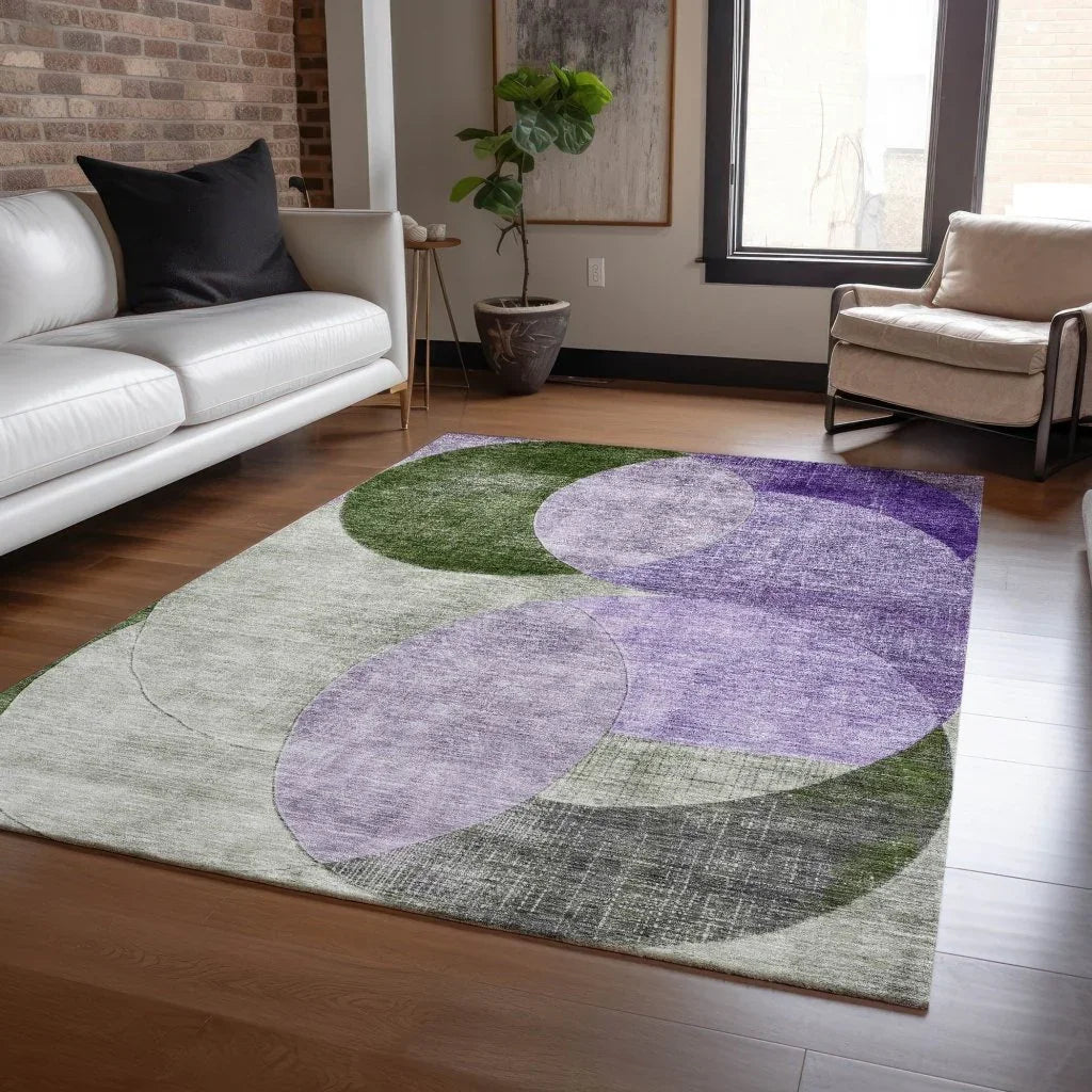 Henry Lavender Washable Indoor - Outdoor Rug - LOOMLAN - LOOMLAN Rugs - Outdoor Rugs