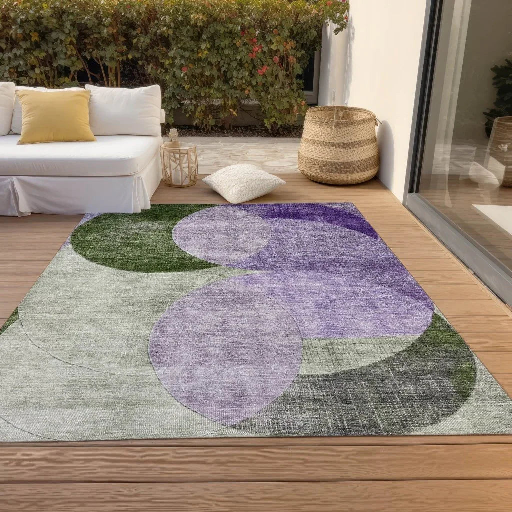 Henry Lavender Washable Indoor - Outdoor Rug - LOOMLAN - LOOMLAN Rugs - Outdoor Rugs