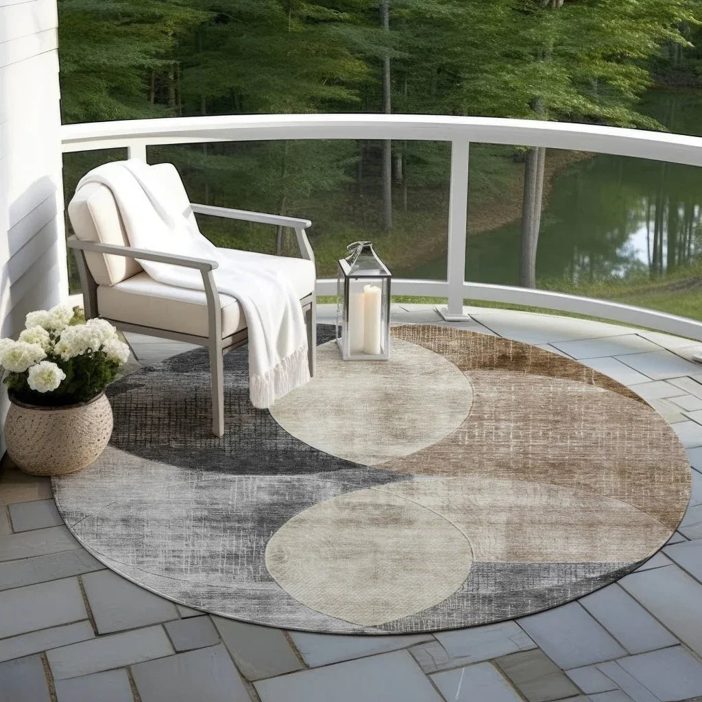 Henry Pewter Washable Indoor - Outdoor Rug - LOOMLAN - LOOMLAN Rugs - Outdoor Rugs