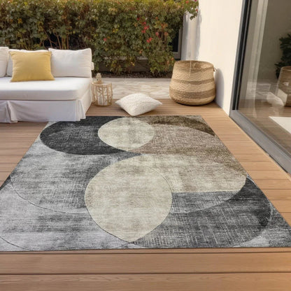 Henry Pewter Washable Indoor - Outdoor Rug - LOOMLAN - LOOMLAN Rugs - Outdoor Rugs