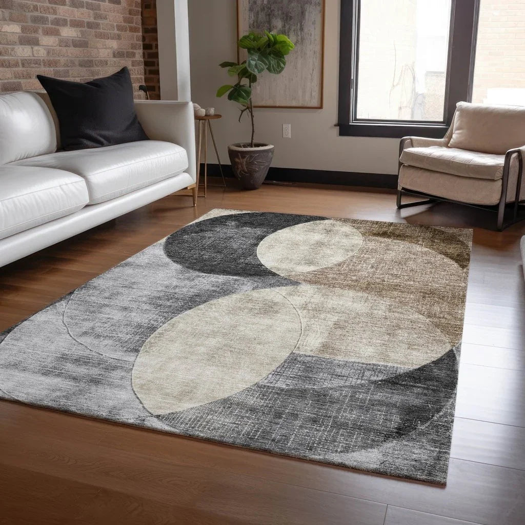 Henry Pewter Washable Indoor - Outdoor Rug - LOOMLAN - LOOMLAN Rugs - Outdoor Rugs