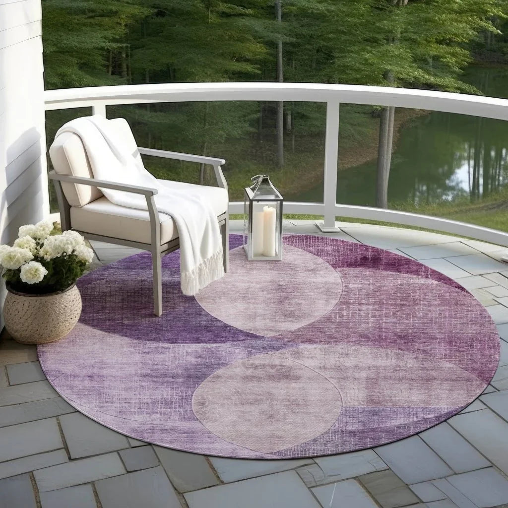 Henry Purple Washable Indoor - Outdoor Rug - LOOMLAN - LOOMLAN Rugs - Outdoor Rugs