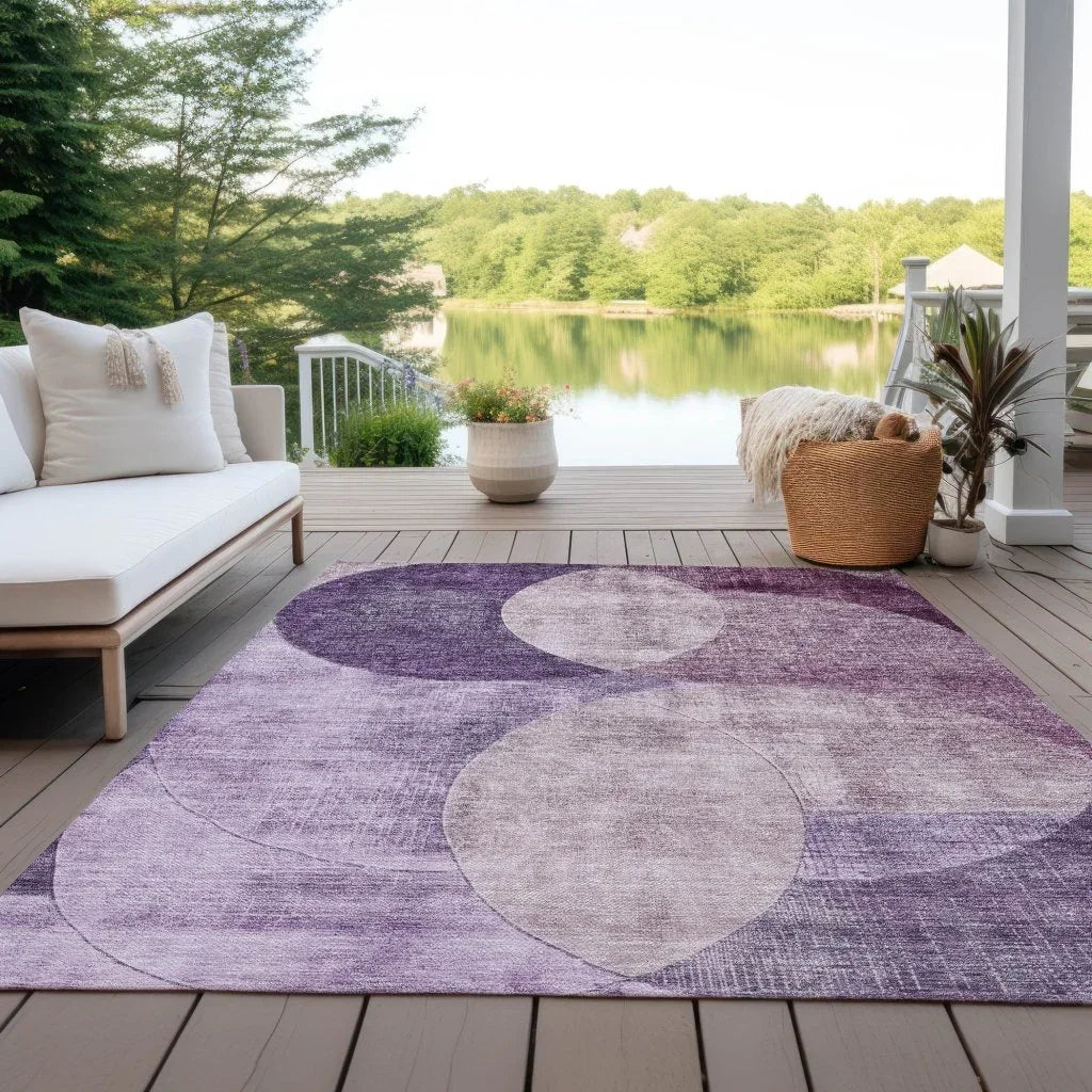 Henry Purple Washable Indoor - Outdoor Rug - LOOMLAN - LOOMLAN Rugs - Outdoor Rugs