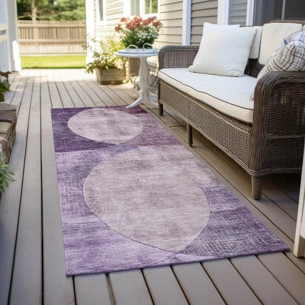 Henry Purple Washable Indoor - Outdoor Rug - LOOMLAN - LOOMLAN Rugs - Outdoor Rugs