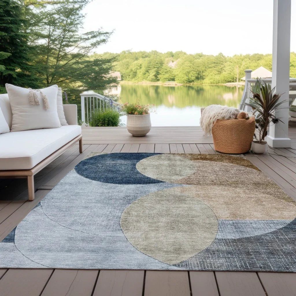 Henry Sky Washable Indoor - Outdoor Rug - LOOMLAN - LOOMLAN Rugs - Outdoor Rugs