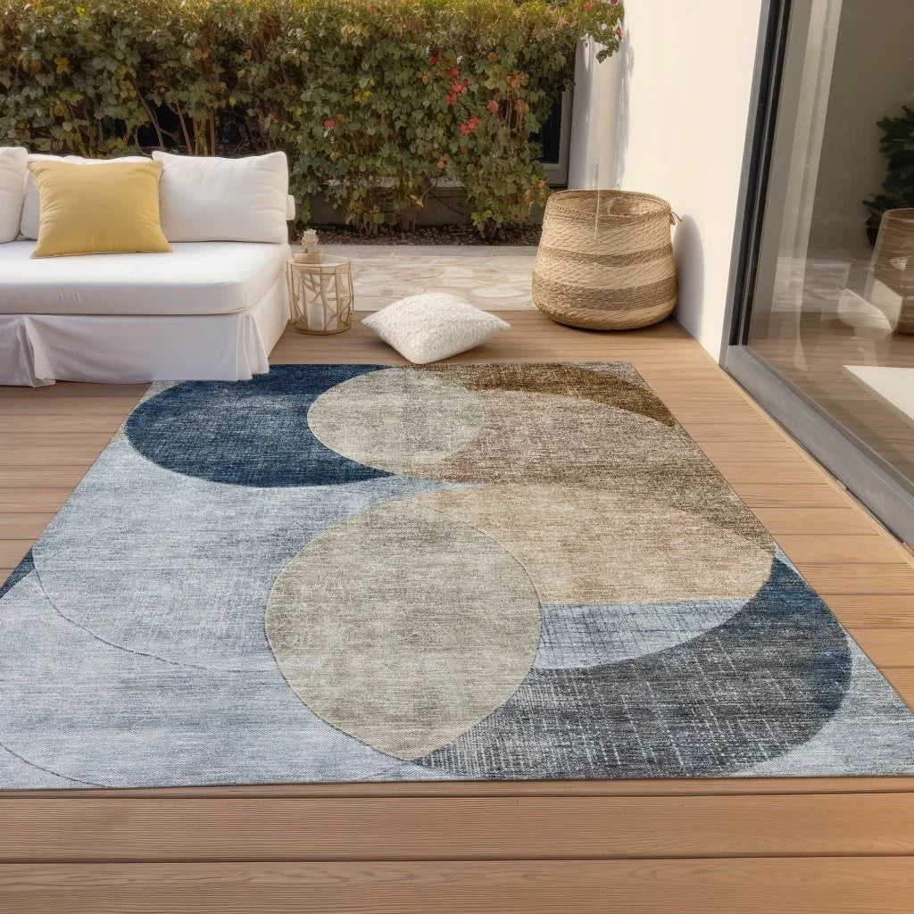 Henry Sky Washable Indoor - Outdoor Rug - LOOMLAN - LOOMLAN Rugs - Outdoor Rugs