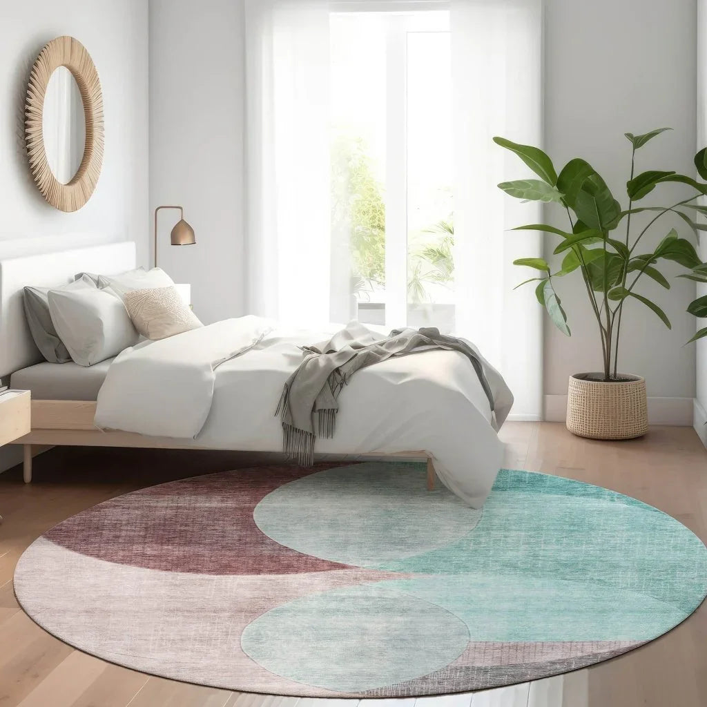 Henry Teal Washable Indoor - Outdoor Rug - LOOMLAN - LOOMLAN Rugs - Outdoor Rugs