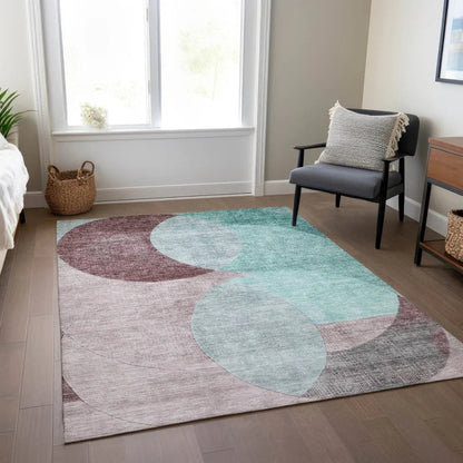 Henry Teal Washable Indoor - Outdoor Rug - LOOMLAN - LOOMLAN Rugs - Outdoor Rugs