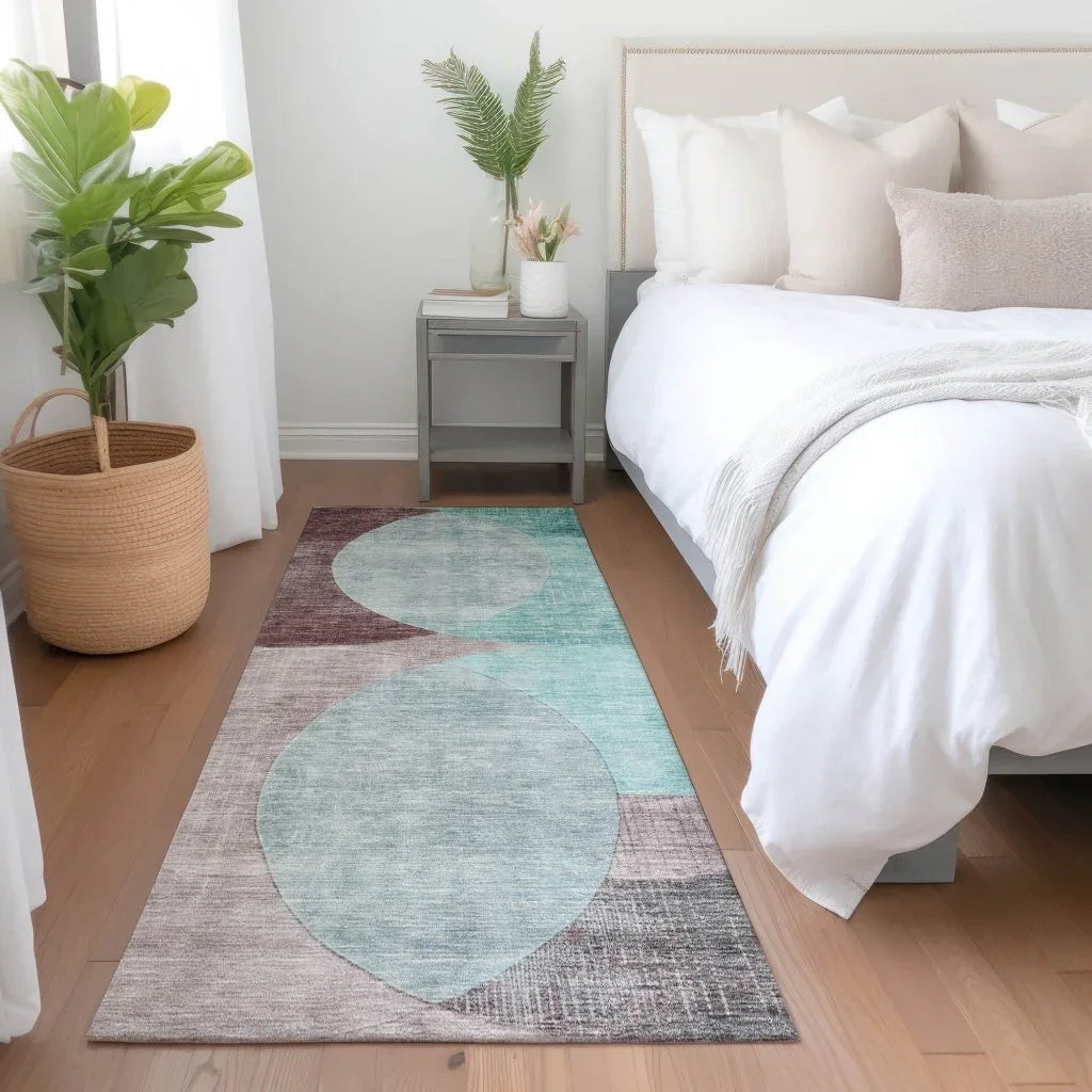 Henry Teal Washable Indoor - Outdoor Rug - LOOMLAN - LOOMLAN Rugs - Outdoor Rugs