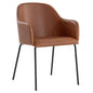 Hensley Leather Modern Dining Armchair - LOOMLAN - SUNPAN - Dining Chairs