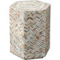 Hepburn Mother Of Pearl Hexagon Side Table - LOOMLAN - Jamie Young - Side Tables