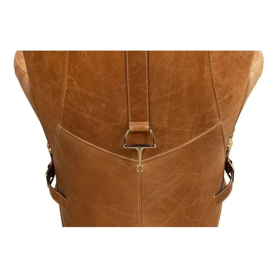 Hera Arm Chair Unique Leather Club Chair - LOOMLAN - Sarreid - Club Chairs