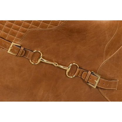 Hera Arm Chair Unique Leather Club Chair - LOOMLAN - Sarreid - Club Chairs